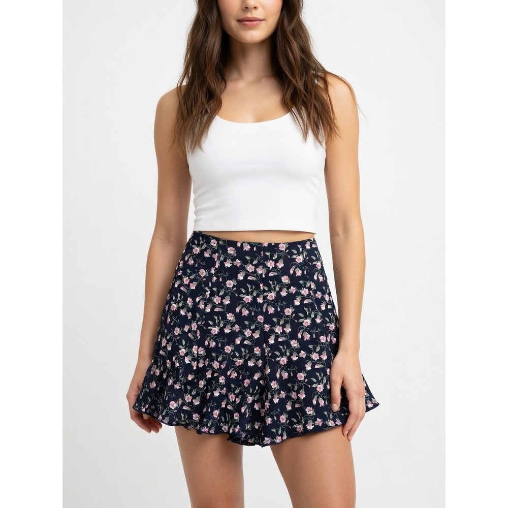 Vintage 90s Hot Stuff Floral Swing Shorts Casual  Ditsy Boho Festival Grunge‎